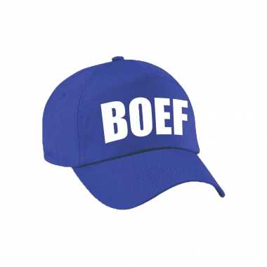 Blauwe boef verkleed pet / petje voor volwassenen