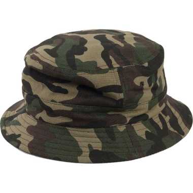 Camouflage hoed voor volwassenen groen one size