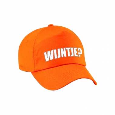 Koningsdag pet / petje wijntje oranje voor volwassenen