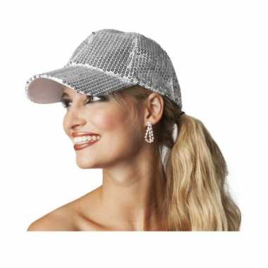 Luxe disco pet met zilveren pailletten