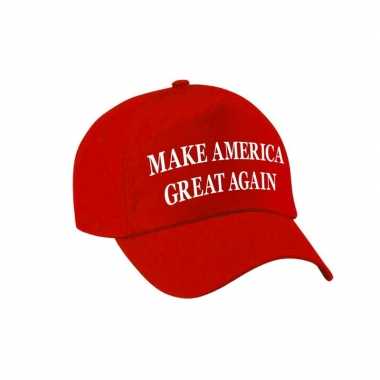 Make america great again / donald trump verkleed pet kinderen