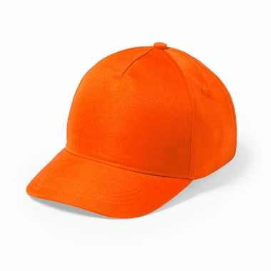 Oranje 5 panel petje voor volwassenen