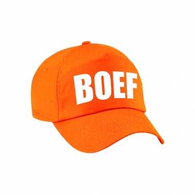 Oranje boef verkleed pet / petje voor volwassenen