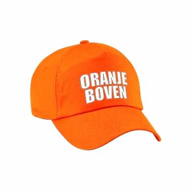 Oranje boven supporter pet / petje holland / nederland fan ek / wk voor volwassenen