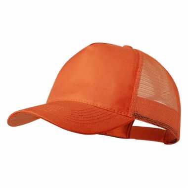 Oranje mesh petje voor volwassenen