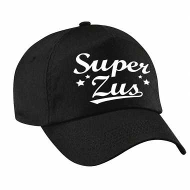 Super zus cadeau pet /petje zwart voor dames