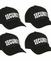 4x stuks security thema petje