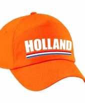 8x stuks holland supporter pet petje nederland oranje kinderen