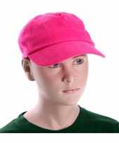 Kinder baseball petje fuchsia