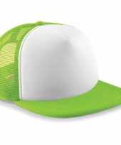 Snapback truckers pet lime groen
